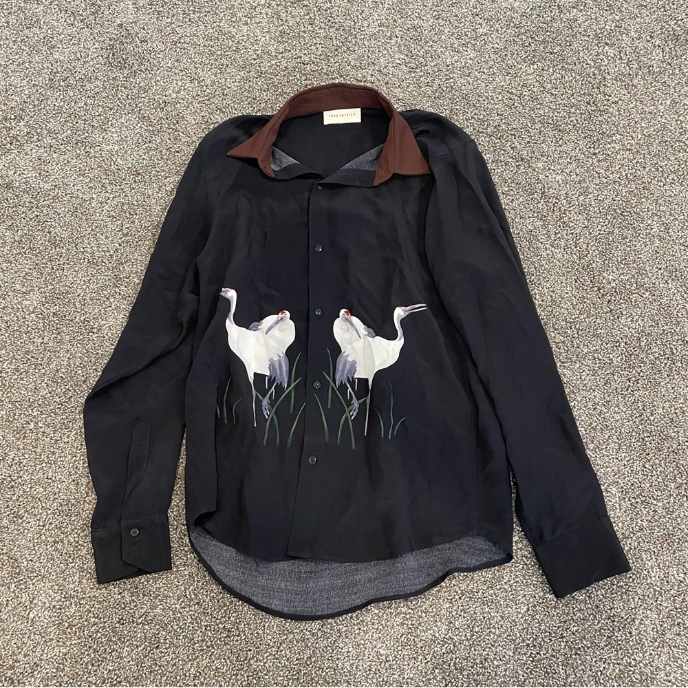 Todd Patrick Black Button Down Shirt - image 1